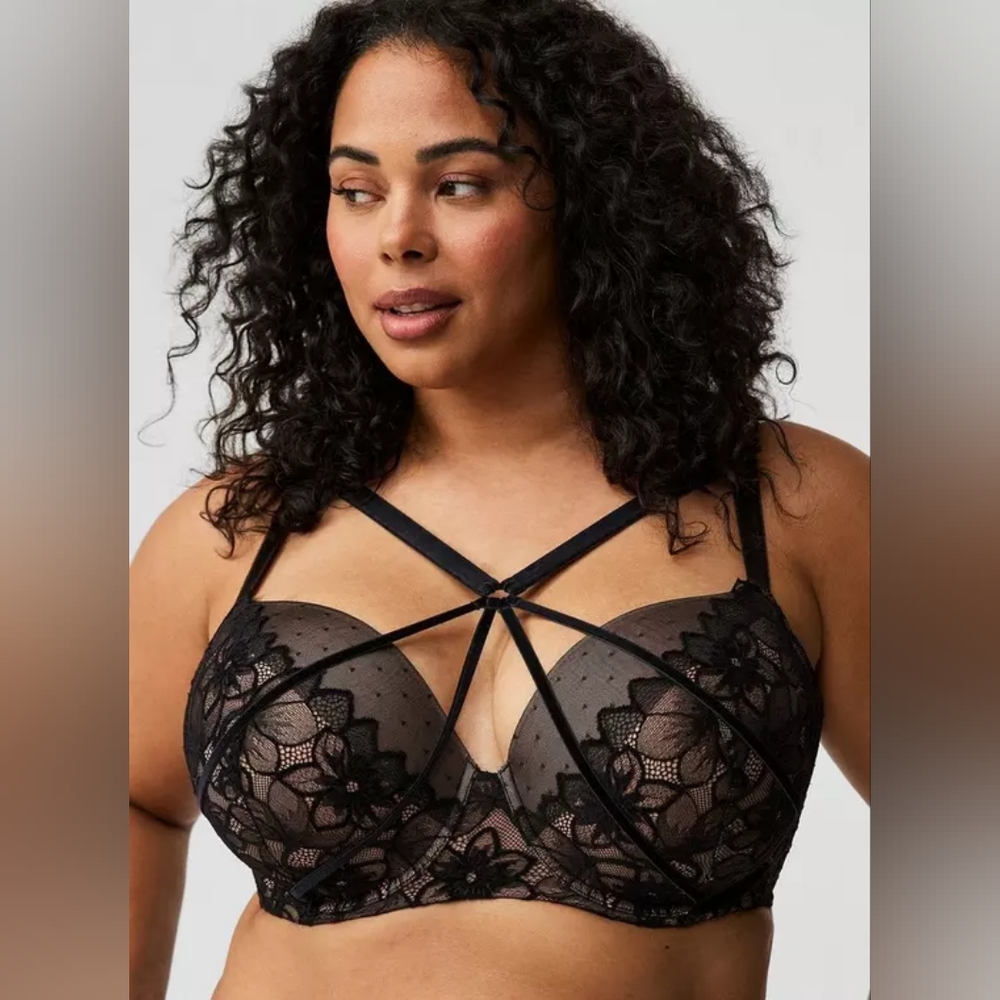 NWT Torrid Perfect T-Shirt Push-Up Cozy Lace Straight Back Bra 48c